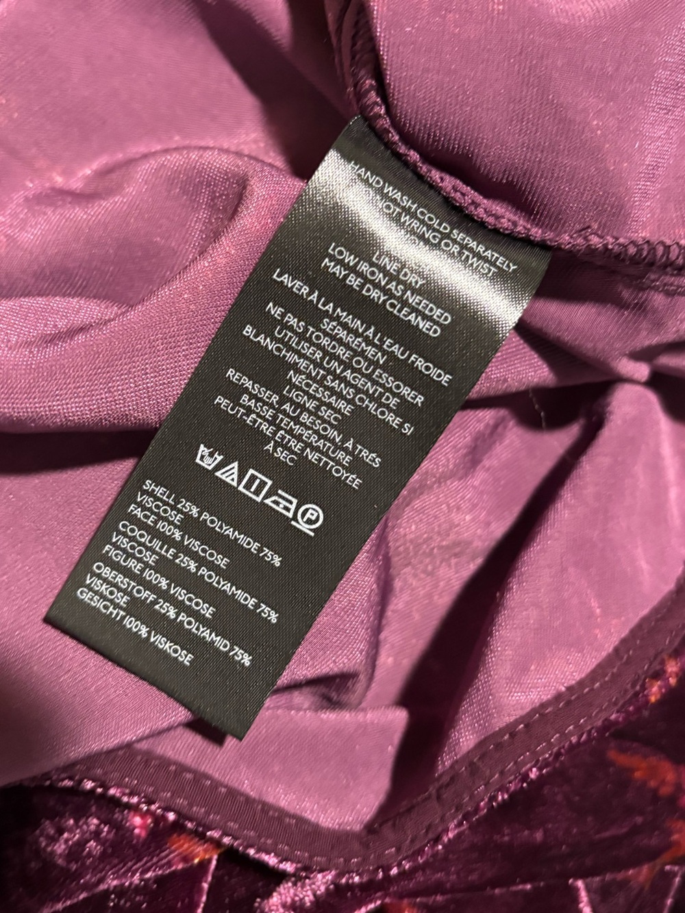 Pilcro ANTHROPOLOGIE velvet KEIRA floral RUFFLE COLLAR top purple ROMANTIC xl - Picture 9 of 11